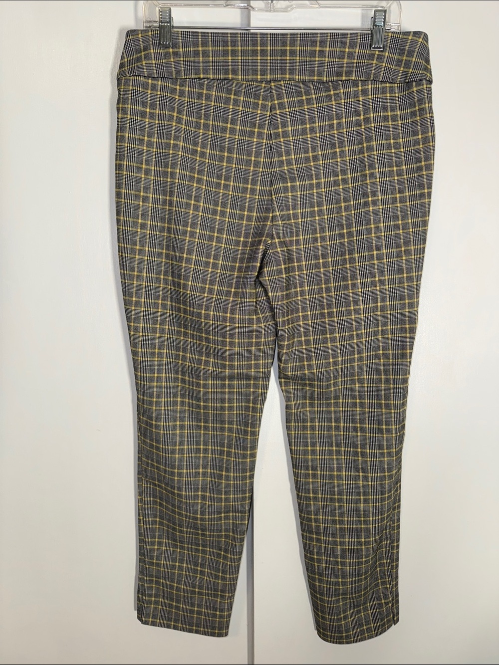 Counterparts Plaid Pants Black & Yellow Windowpane Print Women’s L Large - Picture 3 of 8